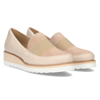 Skórzane półbuty Filippo 091 beżowe