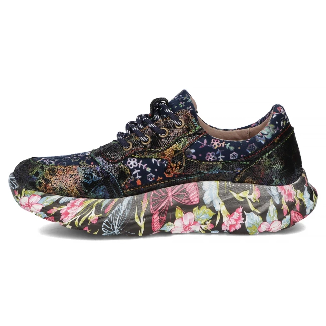 Skórzane sneakersy Laura Vita sofiao 05 niebieskie