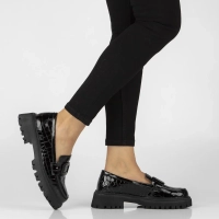 Skórzane półbuty Filippo DP8328/26 BK czarne