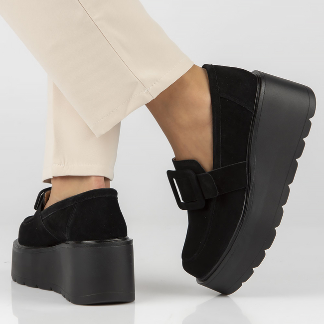 Leather shoes Filippo DP4692/23 BK black