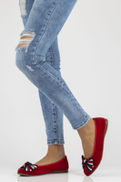 Leather ballerinas Filippo DP3634/22 RD red