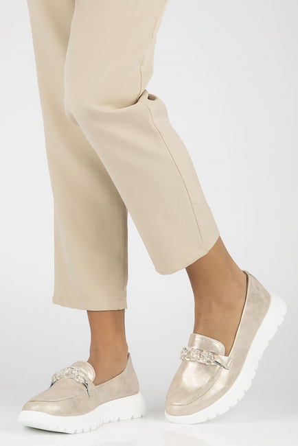 Leather shoes Filippo DP4553/23 BE beige