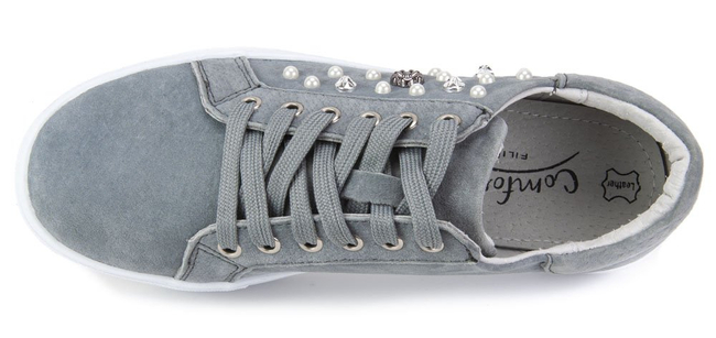 Półbuty Filippo DP656/19 GR grey