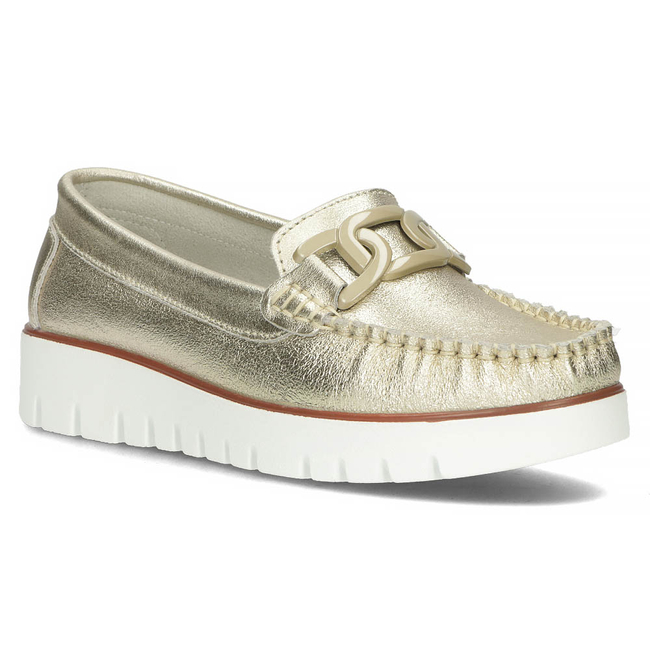 Leather loafers Filippo DP3334/23 GO gold