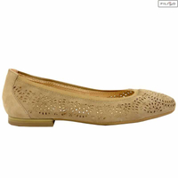 Baleriny CAPRICE 9/9-22500/26 taupe suede 8022346