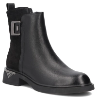 Leather ankle boots Filippo DBT8032/26 BK SU black