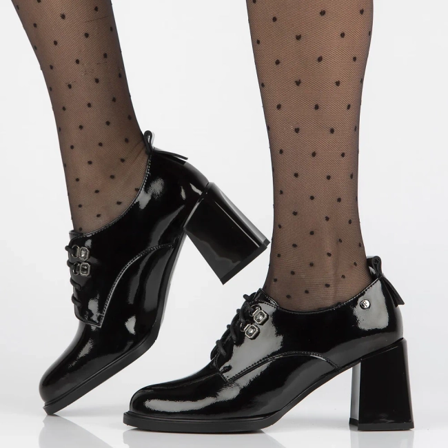 Leather shoes Filippo DP6315/24 BK black