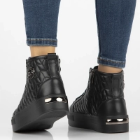 Leather ankle boots DBT6344/24 BK black