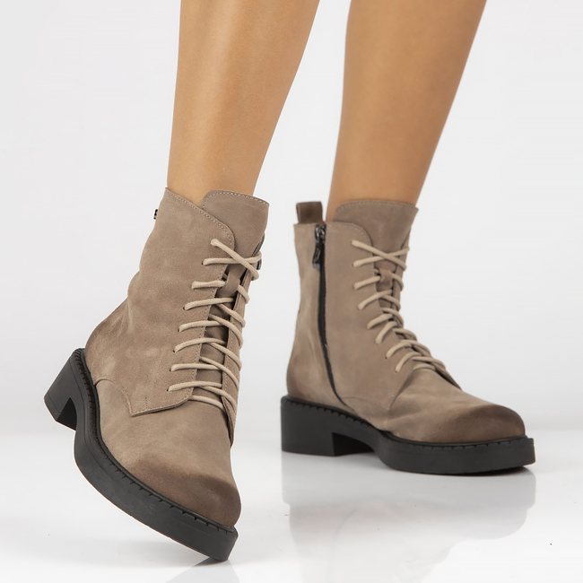 Leather ankle boots Filippo 60364 taupe