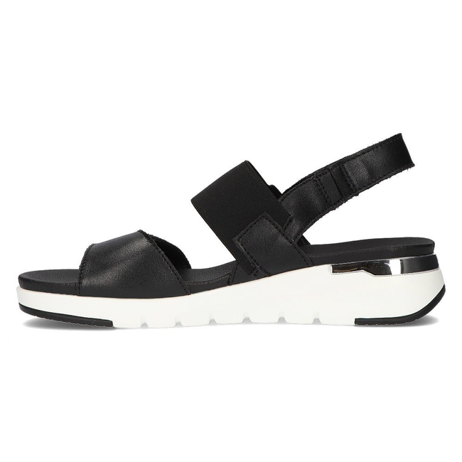 Skórzane sandały Filippo DS2140/21 BK czarne