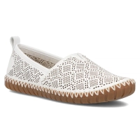 Skórzane półbuty Rieker M2851-80 białe