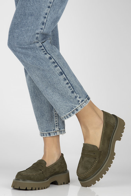 Leather shoes Filippo DP4586/23 KH khaki