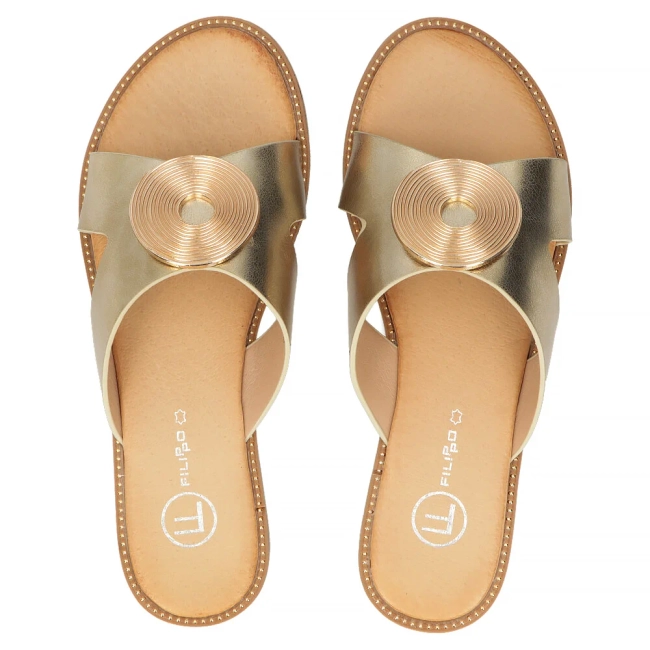 Slippers Filippo DK6923/25 GO gold