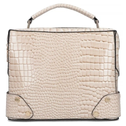 Beżowa torebka kuferek beige chic