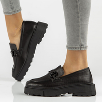 Leather shoes Filippo DP3910/22 BK black