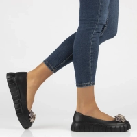 Leather shoes Filippo DP4682/25 BK black