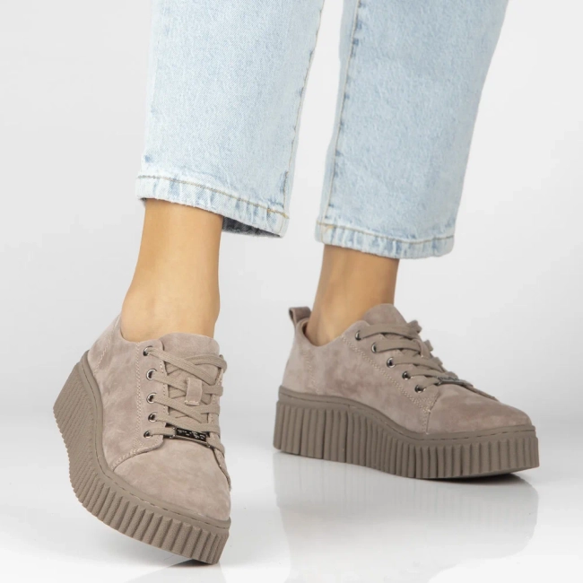 Leather sneakers Filippo DP8337/26 BE beige