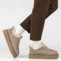 Skórzane sneakersy Filippo DP7948/26 BE beżowe