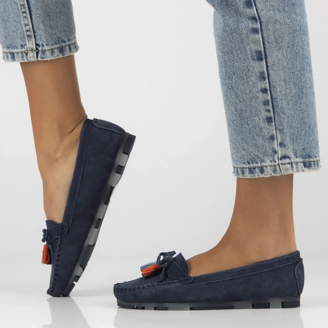 Leather loafers Filippo DP6136/25 NV navy