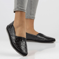 Leather shoes Filippo DP031/22 BK CR black