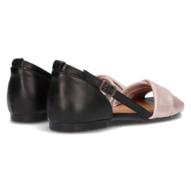 Leather sandals Filippo 04614-15/00-5 pink-black