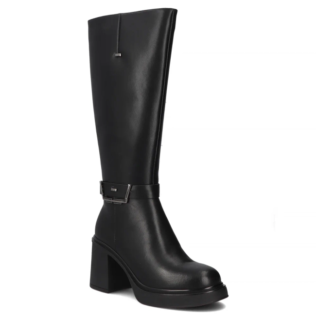 Leather ankle boots Filippo DKZ7235/25 BK black