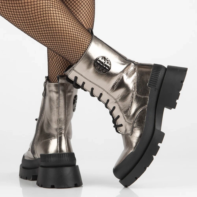 Leather boots Filippo DBT6482/24 GN gun metal