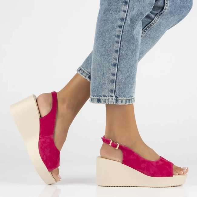 Leather sandals Filippo DS6204/24 FH pink