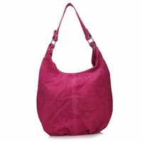 Handbag Toscanio Hobo Suede A284 fuchsia