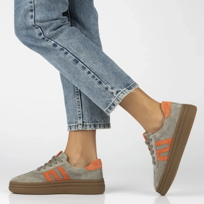 Leather sneakers Filippo DP7114/25 KH khaki