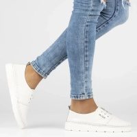 Leather shoes Filippo DP6747/25 WH white