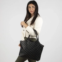 Black shopper bag couture carry