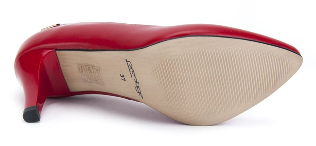 Czółenka Prestige 868 Czerwone Lico