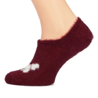 Women's Socks burgundy cat