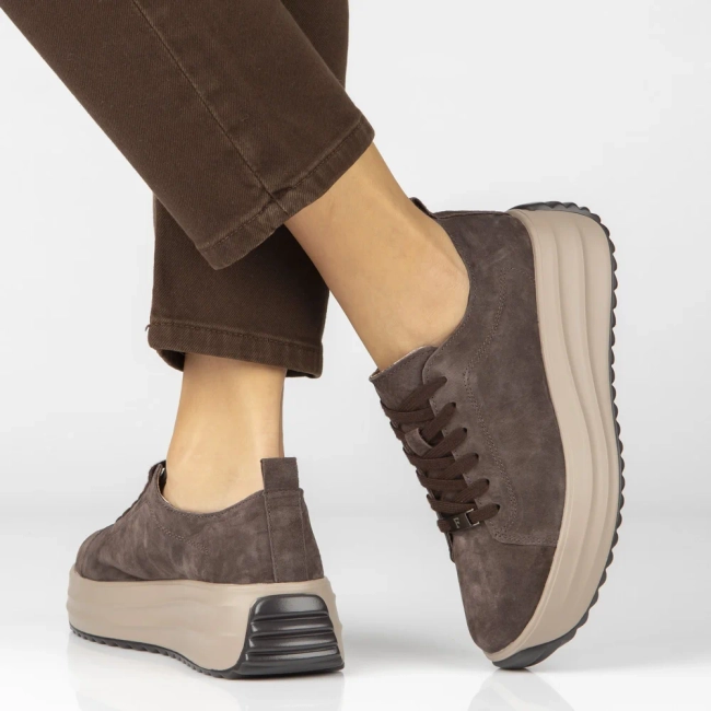 Leather sneakers Filippo DP8339/26 D BR brown