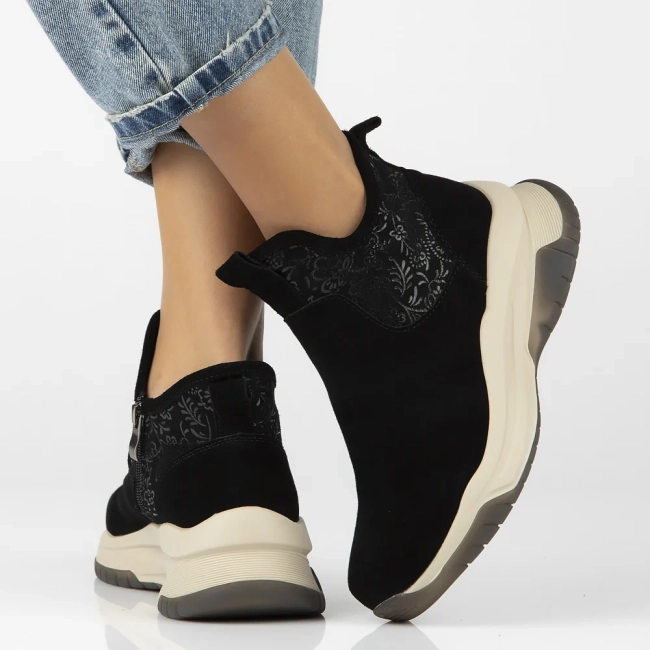 Leather ankle boots Filippo DBT6446/24 BK black