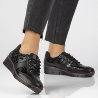 Leather shoes Filippo DP028/22 BK CR black