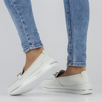 Leather shoes Filippo DP3555/22 WH white