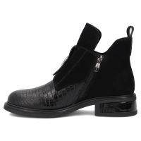 Skórzane botki Filippo DBT8201/26 BK czarne