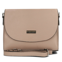 Handbag Toscanio Leather Messenger Bag A179 dark pink