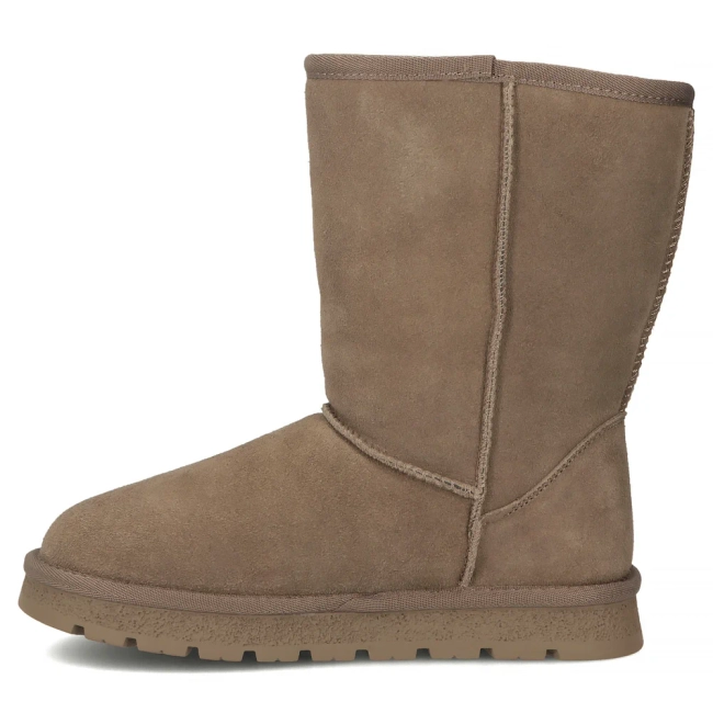 Leather snow boots Filippo DBT7333/25 TP beige
