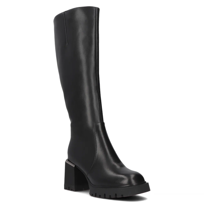 Leather boots Filippo DKZ6410/25 BK black