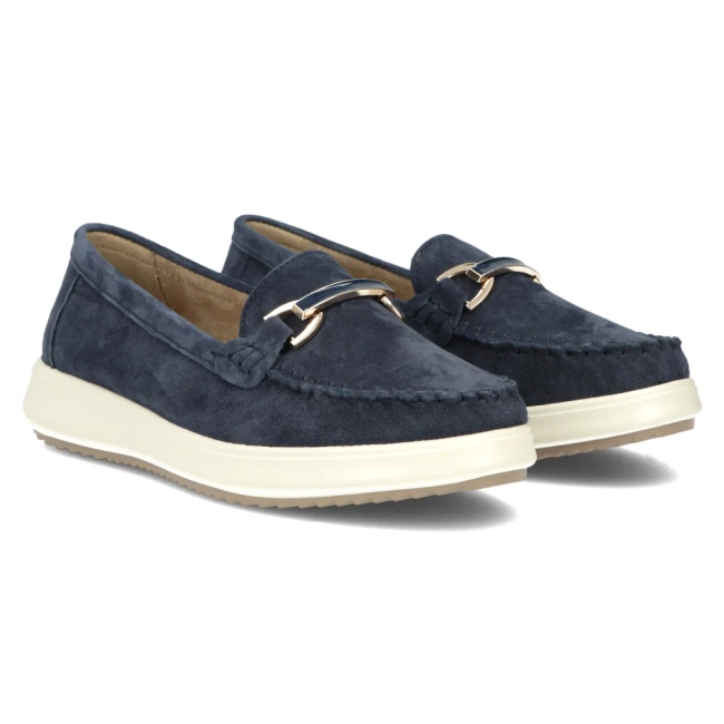 Leather loafers Filippo DP6135/25 NV navy