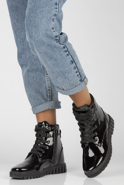 Leather ankle boots Filippo DBT3199/22 BKL black