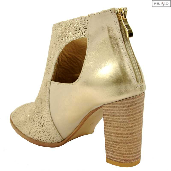 Ankle boots CLAUDIO ROSSETTI 876r gold 8023892