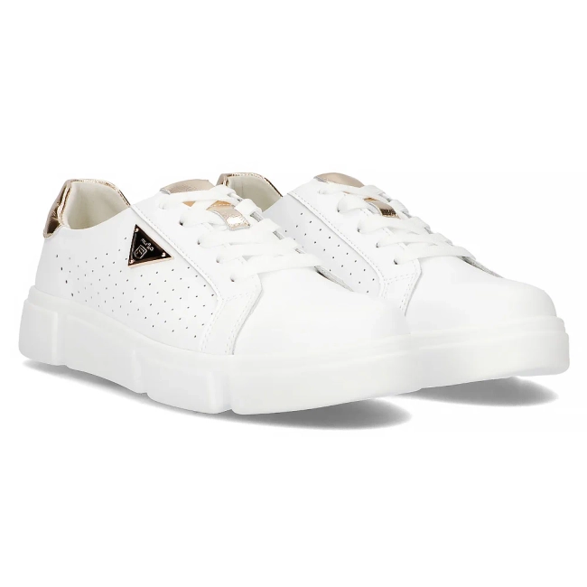 Leather shoes Filippo DP4529/24 WH white
