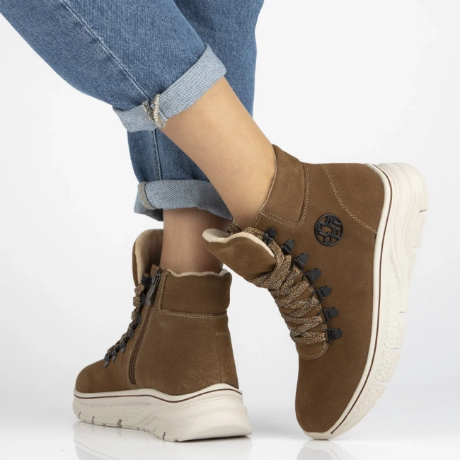 Leather ankle boots Filippo DBT7290/25 BR brown