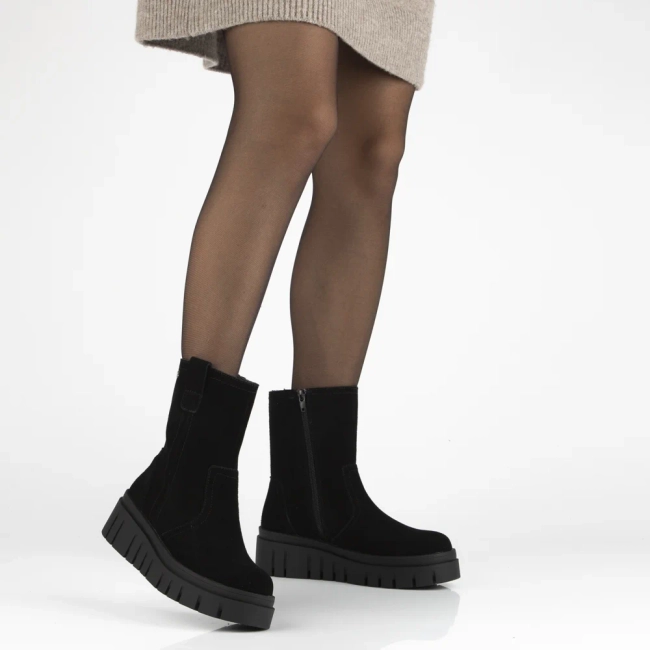 Leather ankle boots Filippo DBT7262/25 BK black