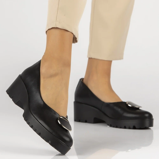 Leather shoes Filippo DP4569/24 BK black