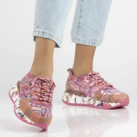 Skórzane sneakersy Laura Vita delphine 07 cerise różowe